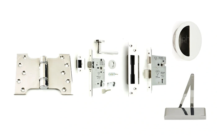 Polished Stainless Steel ironmongery collection