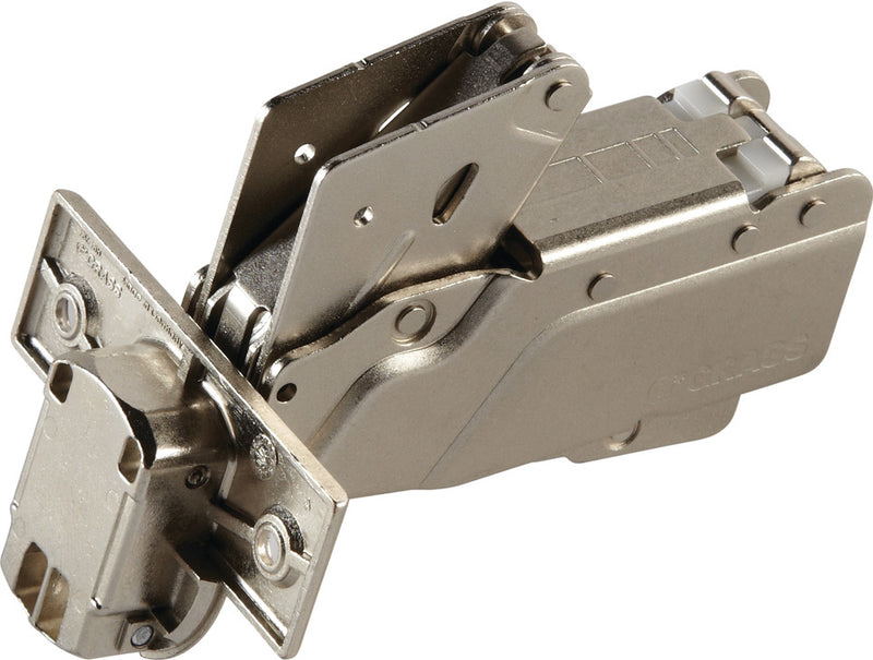160° Overlay Hinge With Soft Close For Up To 36mm Thick Doors + 0mm Mounting Plate