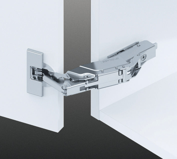 160° Overlay Hinge With Soft Close For Up To 36mm Thick Doors + 0mm Mounting Plate