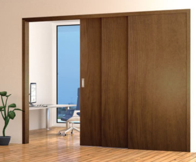 3 Door Telescopic Sliding Door Track Kit - Max Door Width Per Panel 1200mm - To Cover A Maximum Opening Of 3460mm - Max Panel Weight 80kg