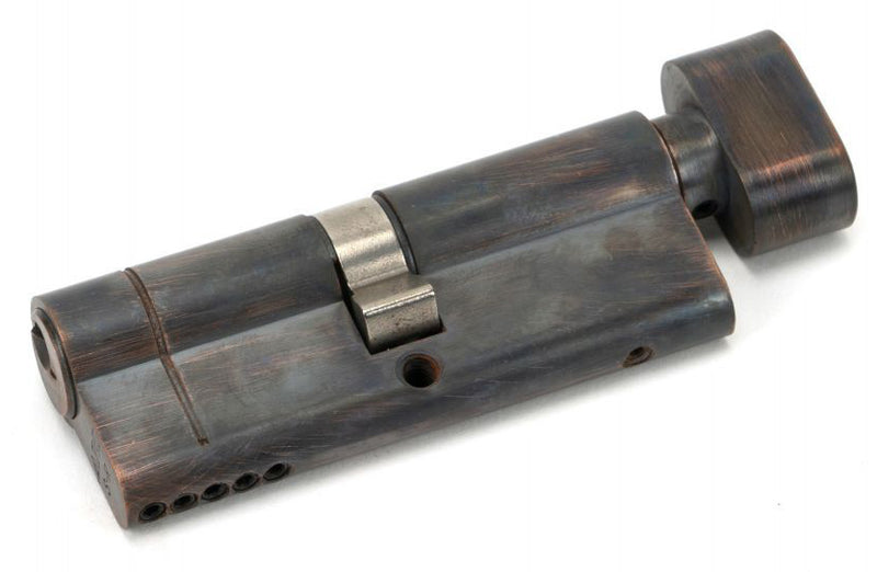 5 Pin Anti Snap Euro Profile Cylinder - Key / Turn - Aged Bronze