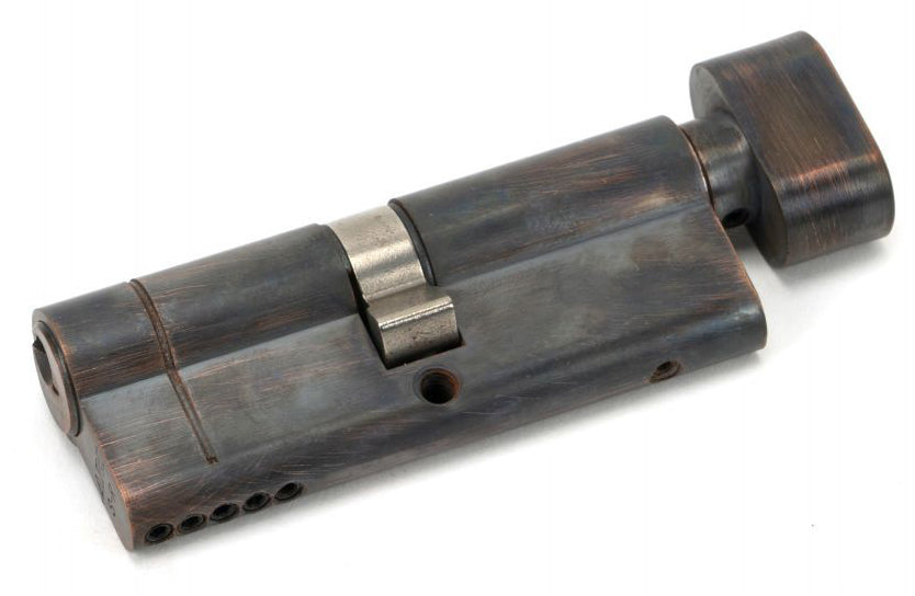 5 Pin Anti Snap Euro Profile Cylinder - Key / Turn - Aged Bronze