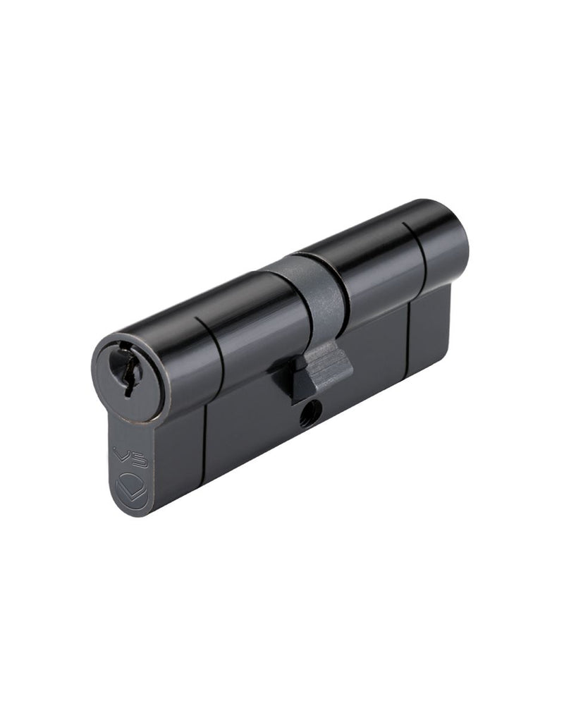 5 Pin - Euro Profile Cylinders - Key Key - Matt Black