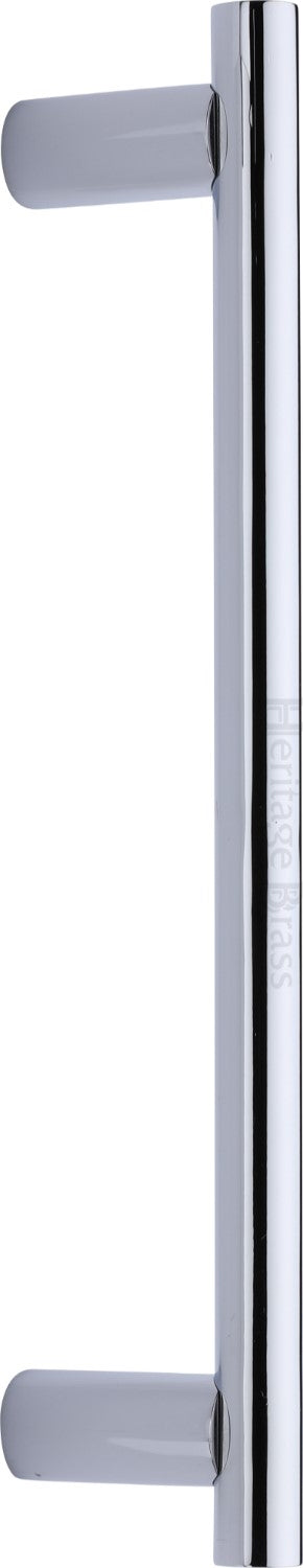 T-Bar Door Pull Handle - 19mm Diameter - Two Sizes Available - Polished Chrome