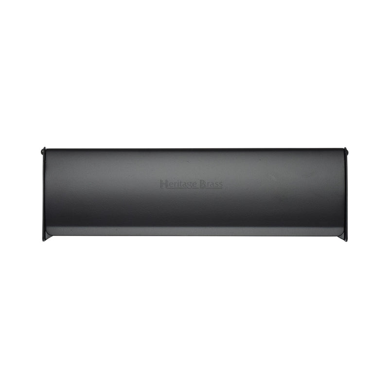 50854.1 - Internal Flap Letter Tidy Plate - 280mm x 83mmm - Matt Black - Each