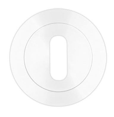 50900.1 - Standard Profile Round Escutcheon - Powder Coated White - Each