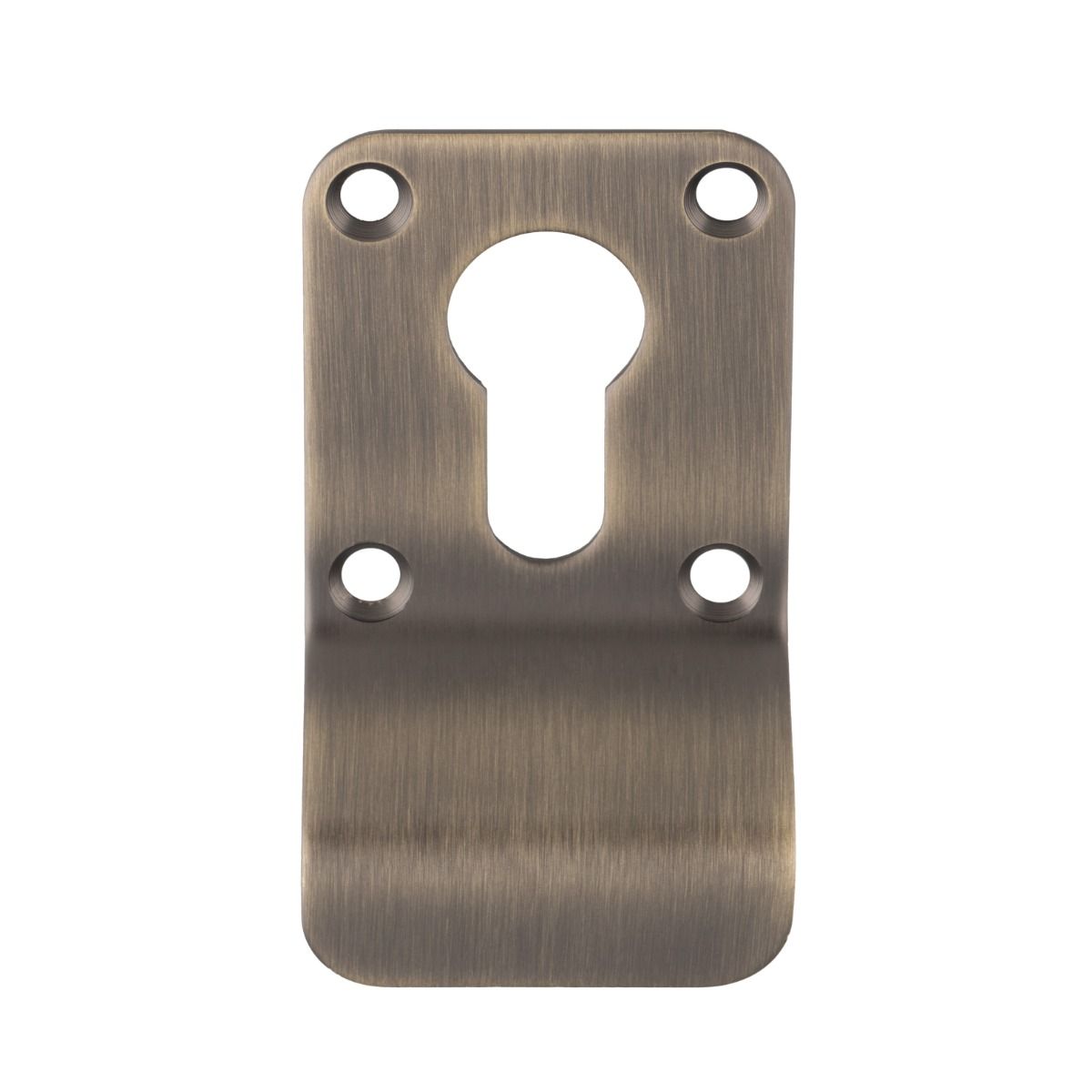 Euro Cylinder Pull - Face Fixed - Antique Brass