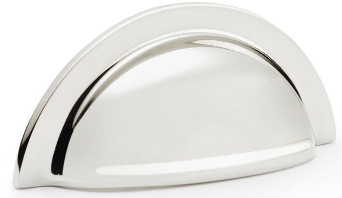 Bardom Ridged Cup Handle - Rear Fix - Polished Nickel