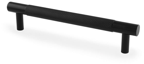 Brunel Knurled T-Bar Cabinet Handle - Available In Six Sizes - Matt Black