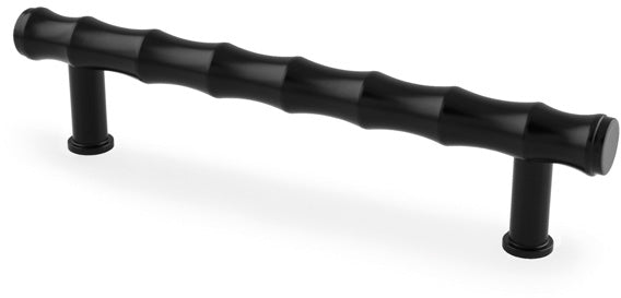 Crispin Bamboo T-bar Cabinet Handle - Available In Three Sizes - Matt Black