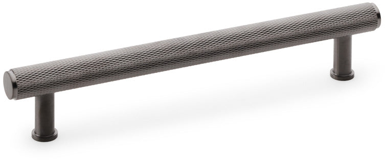Crispin Knurled T-bar Cabinet Handle - Available In Three Sizes - Dark Bronze PVD