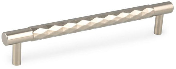 Diamond Cut Cabinet Handle - Polished Nickel PVD