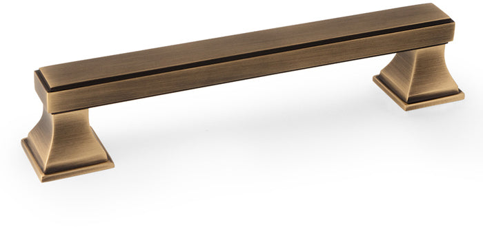 Jesper Square Cabinet Handle - Available In Three Sizes - Antique Brass (Lacquered)