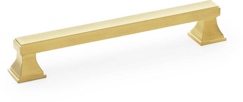 Jesper Square Cabinet Handle - Available In Three Sizes - Satin Brass PVD