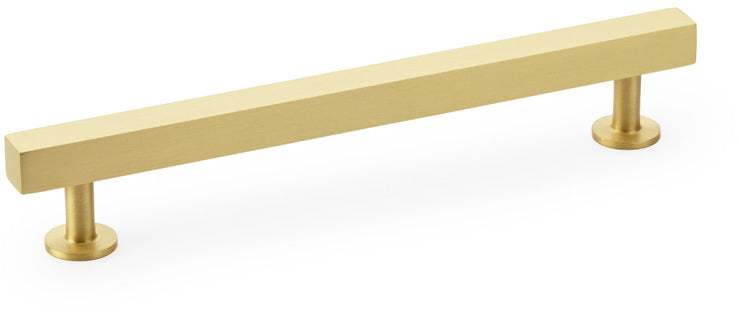 Square T-Bar Cabinet Handle - Available In Three Sizes - Satin Brass
