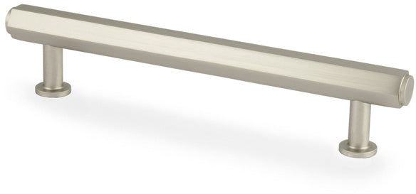 Vesper Hex T-Bar Cabinet Handle - Available In Three Sizes - Satin Nickel