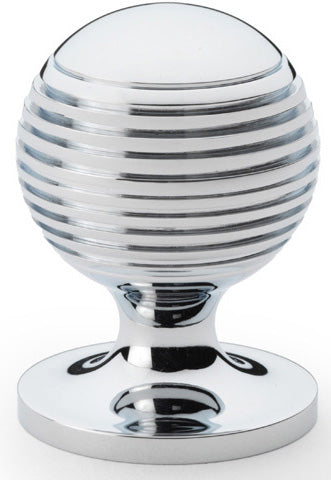 Caesar Cupboard Knob - Available In Three Sizes - Polished Chrome