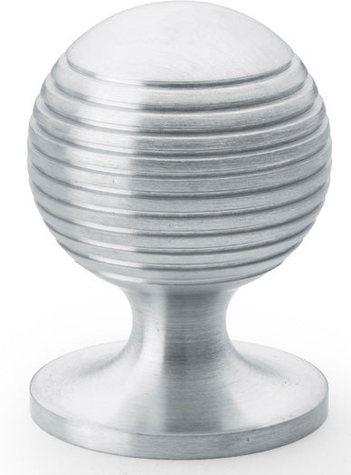 Caesar Cupboard Knob - Available In Three Sizes - Satin Chrome