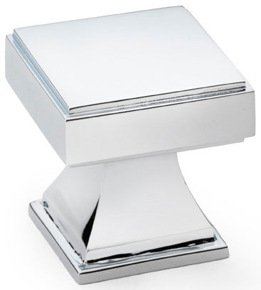 Jesper Square Cupboard Knob - Polished Chrome