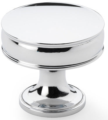 Lynd Cupboard Knob - Available In Two Sizes - Polished Chrome