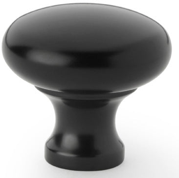 Wade Round Cupboard Knob - Available In Two Sizes - Matt Black