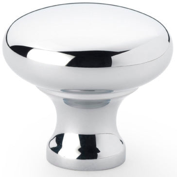 Wade Round Cupboard Knob - Available In Two Sizes - Polished Chrome