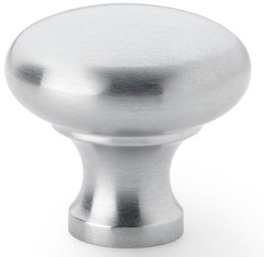 Wade Round Cupboard Knob - Available In Two Sizes - Satin Chrome