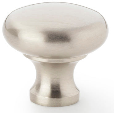 Wade Round Cupboard Knob - Available In Two Sizes - Satin Nickel