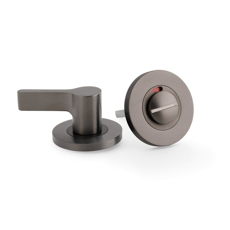 Bathroom Turn And Release With Large Accessible Turn And Indicator PVD Dark Bronze