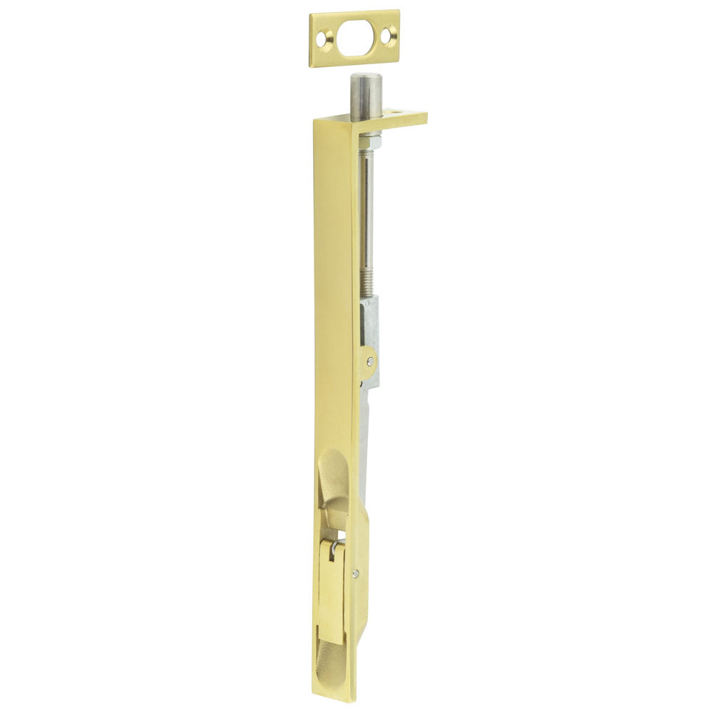 Fire Rated Lever Action Flush Bolt Polished Brass PVD Plated