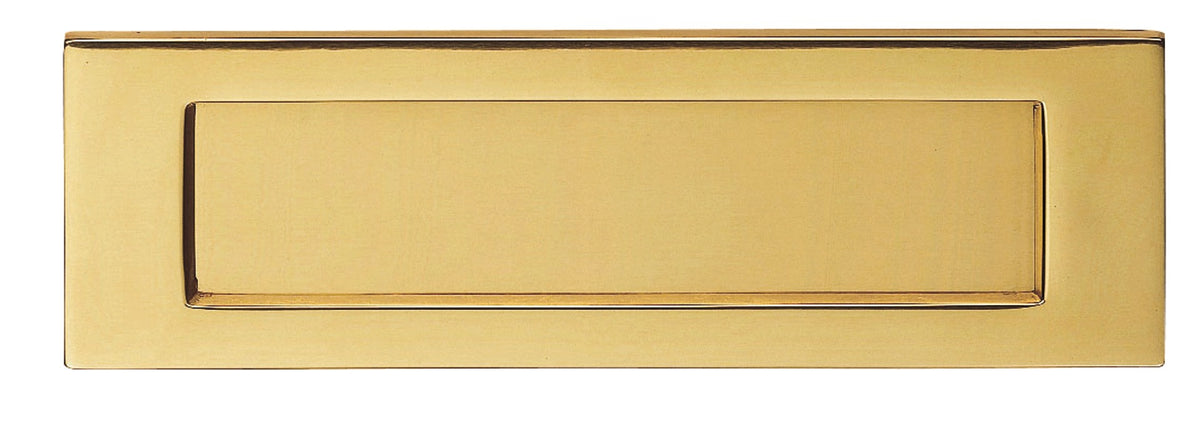 305mm x 102mm Polished Brass Letter Plate