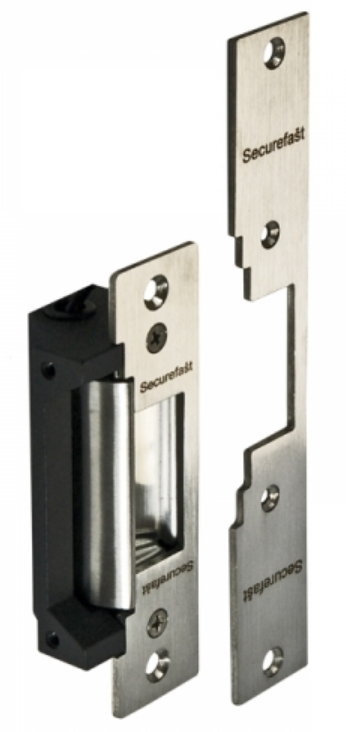 ANSI Pattern Electronic Release - FD30 / FD60 Fire Rated - Stainless Steel / Black