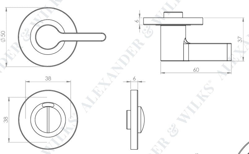 Accessible turn & release dimensions diagram