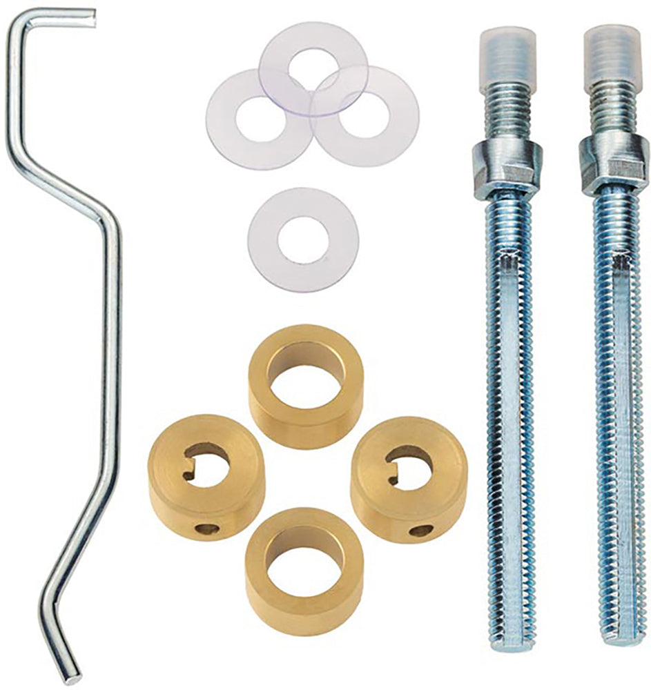 Back To Back Fixing Kit For Pull Handles - 19mm Diameter - To Suit 19mm Diameter Pull Handles & Post Diameters - PVD Satin Brass