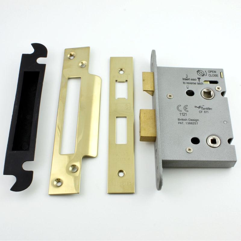 Eurospec - Architectural Quality Mortice Bathroom Lock - PVD Brass - G Johns & Sons Ltd - Architectural Ironmongery