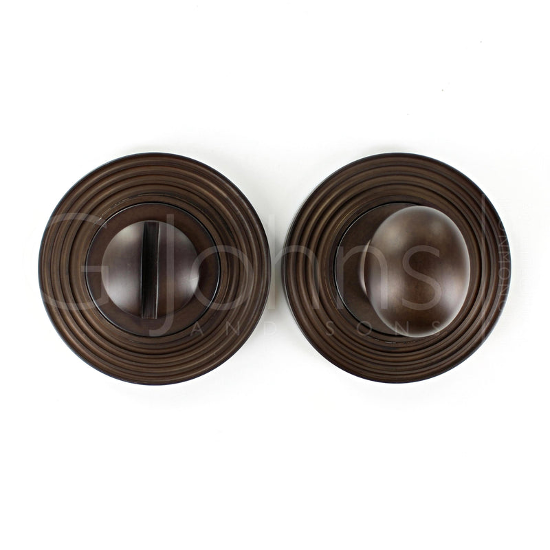 bathroom-oval-knob-turn-release-with-reeded-round-rose-53mm-x-10mm-dark-bronze