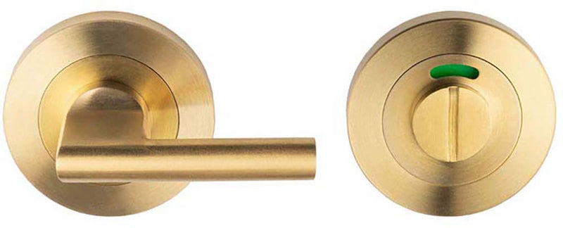 Bathroom Turn & Release - With Large Accessible Turn - PVD Satin Brass