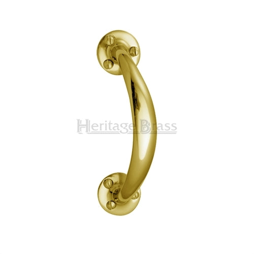 Bow Pull Handle - Polished Brass