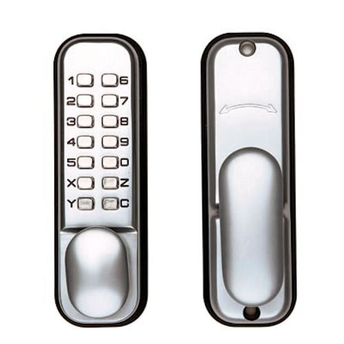 Mechanical Push Button Digital Lock With Tubular Latch And Hold Back Function