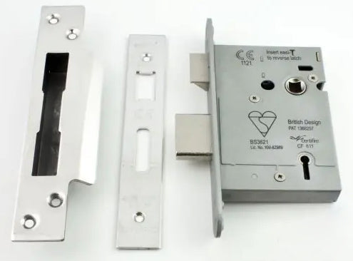 bs-rated-5-lever-british-standard-kite-marked-mortice-sash-lock-polished-stainless-steel-shiny-finish
