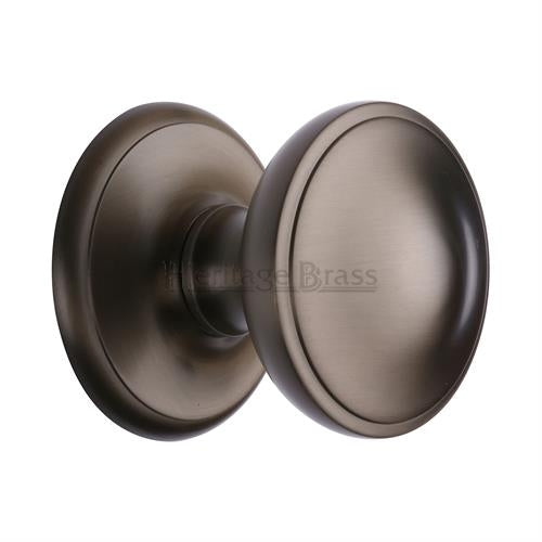 Traditional Centre Door Knob- Matte Bronze