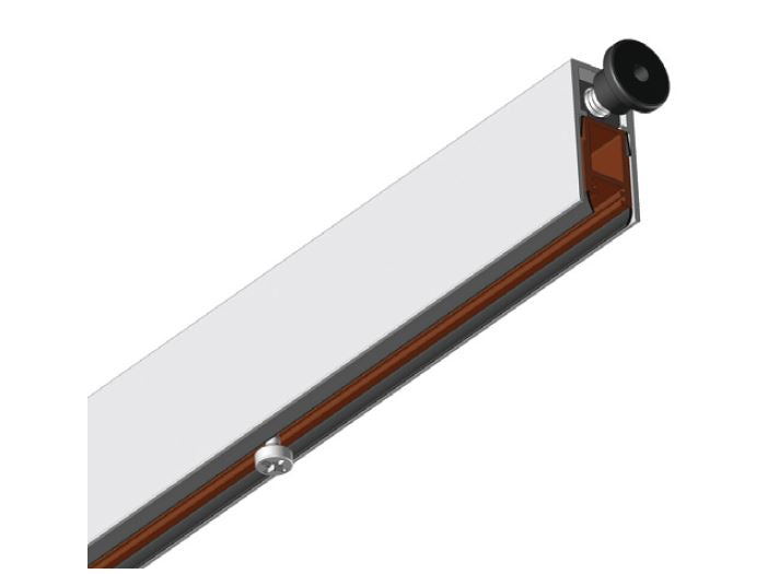 Concealed Bottom Of Door Automatic Drop Down Weather Draught & Acoustic Seal - 37db Range - Aluminium