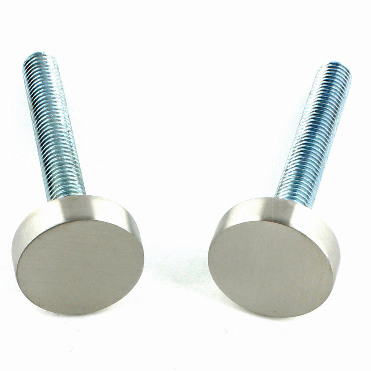 Cover Caps For Bolt Through Fixing Pull Handles - Supplied With M8 Bolts - Satin Stainless Steel