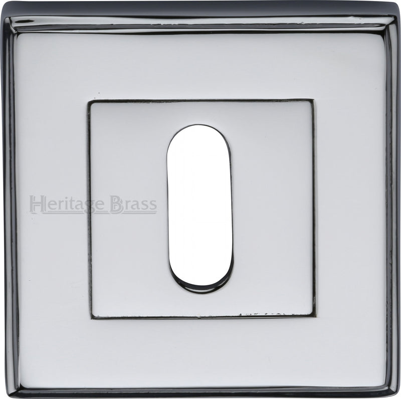 Standard Square Profile Escutcheon - Polished Chrome