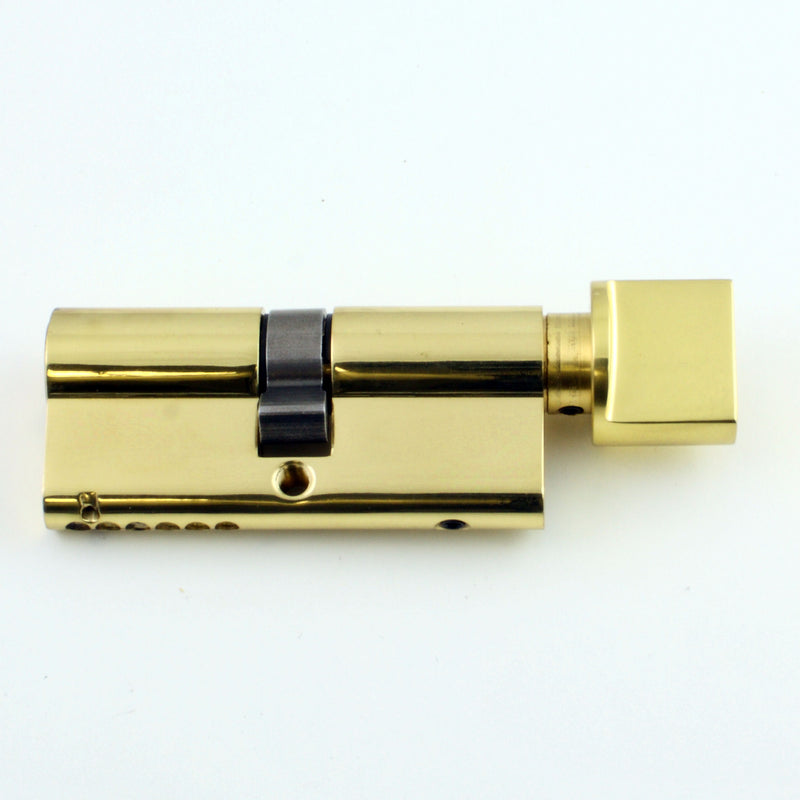 Euro Profile Cylinder Deadlock - Key / Thumb-Turn Operated BS 8621 Rated - PVD Brass Finish - G Johns & Sons Ltd - Architectural Ironmongery
