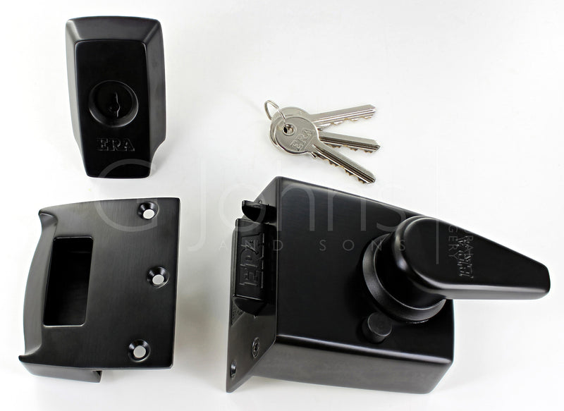 ERA 1730 Range - High Security BS 8621 Rated - Escape Night latch - Matt Black