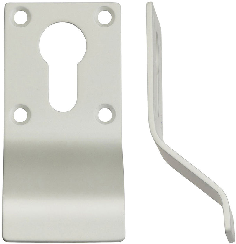 Euro Cylinder Pull - Face Fixed - Matt White