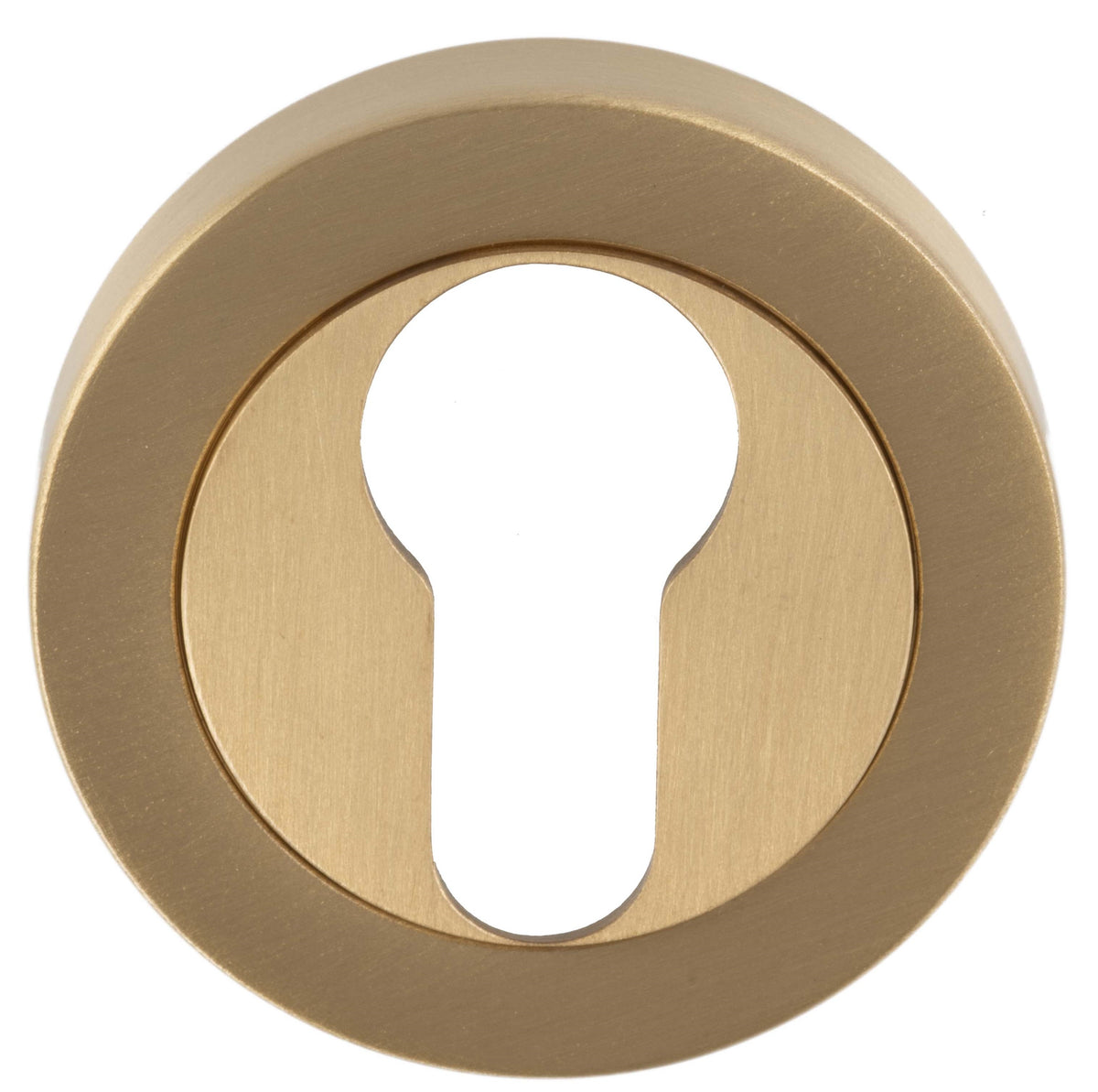 Euro Profile Escutcheon - Satin Brass