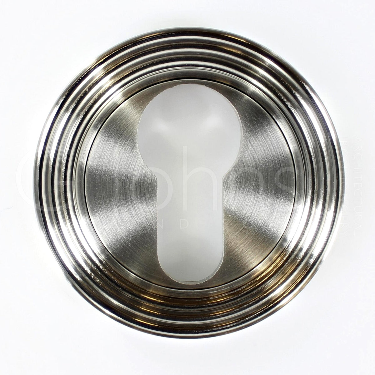 euro-profile-escutcheon-with-reeded-rose-53mm-x-10mm-satin-nickel