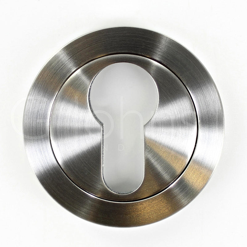 Euro Round Profile Escutcheon - Satin Stainless Steel